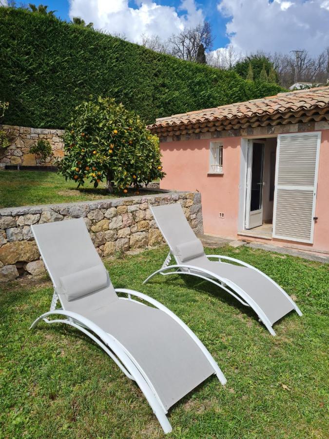 Adorable Maison Independante 30M2 Avec Piscine En Saison Cabris Ngoại thất bức ảnh